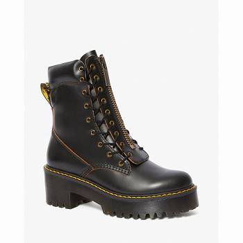 Dr Martens Női Karmilla Smooth Bőr Bakancs Fekete